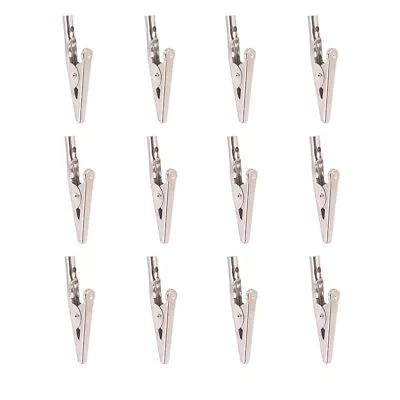 24 Pcs Stainless Steel Metal Alligator Clip Spring Clamps Micro • $8.58