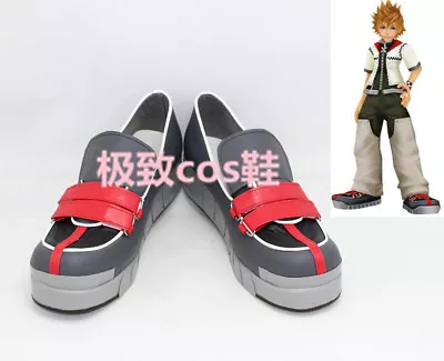 Kingdom Hearts  Roxas Shoes Cosplay Costume Shoes Boots C0164 • $31.50