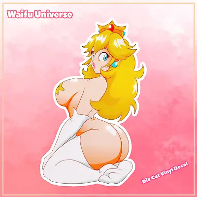 Peachy Booty Star Princess Sexy Anime Lewd Sexy Decal Vinyl Sticker • $5.49