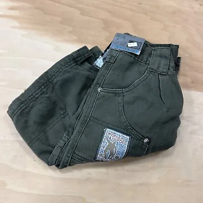 Vtg NWT Rigoletto Denim Cargo Shorts Green Boys Sz 8 • $12.50