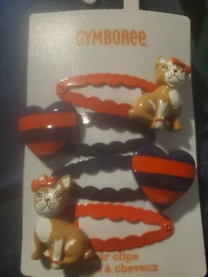 Gymboree Girls NWT New With Tags Corgi Set Of 4 Hair Clips • $12