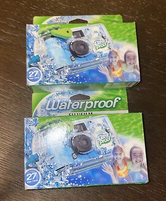 2 NEW Disposable Cameras Quick Snap Waterproof Pool Underwater FujiFilm 5/2021 • £16.24