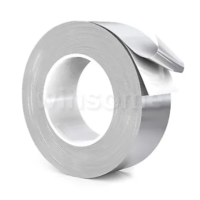 £5.75 • Buy Aluminium Foil Tape Self Adhesive Silver Repair Pipe All Surfaces Tape 10mx 50mm