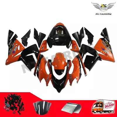 FU Injection ABS Orange Fairing Kit Fit For Kawasaki Ninja 2004-2005 ZX10R H004 • $529.99