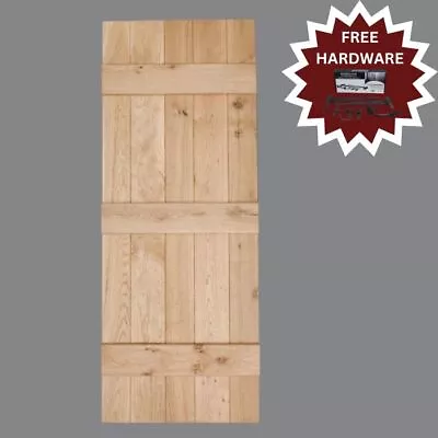 V Grooved Solid Oak Internal Ledged Door - Oak Ledged Doors - Cottage Doors • £249.54
