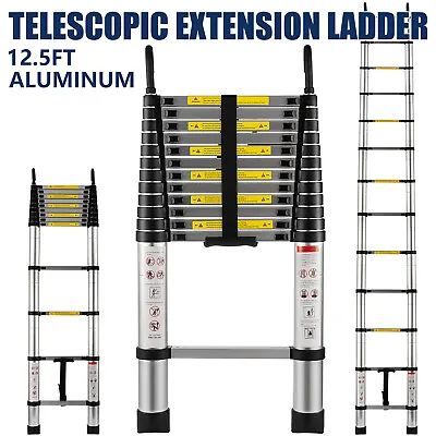 20ft Aluminium Telescopic Extension Ladder Heavy Duty Multi-Purpose Non-Slip • $83.90