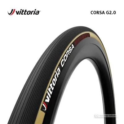 Vittoria CORSA G2.0 Road Clincher Tire : 700x32 Mm BLACK/TAN • $84.95
