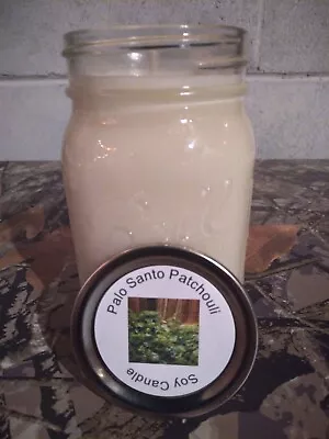 Palo Santo Patchouli | Strong Scented | Soy Candle | 16 Oz. Jar • $16.99