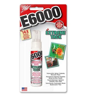 £7.65 • Buy E6000 EXTREME TACK Repositionable Stay Tacky Glue Create Dots Line Scrapbooks