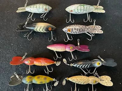 (9) Vintage Bomber Lure Lot Includes 5  Waterdogs & 4 Bombers • $9.99