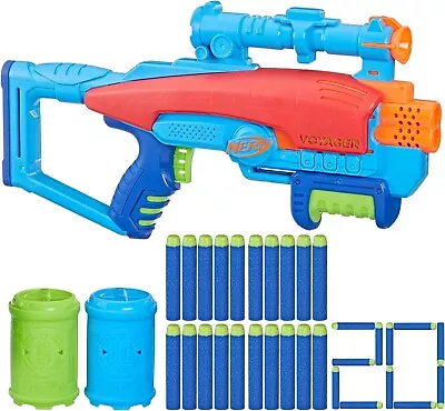 Nerf Elite 2.0 Voyage Target Junior Includes 20 Darts And 2 Targets New Toy Gun • $73