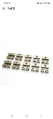 10x G Scale Model Train Brass Track Rail Clamps Joiners (10 Pieces) • $20
