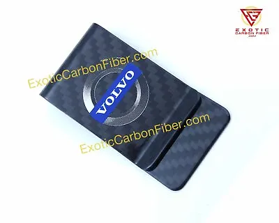 Volvo REAL Carbon Fiber Money Clip In 2x2 Gloss *Top Quality* • $34.99