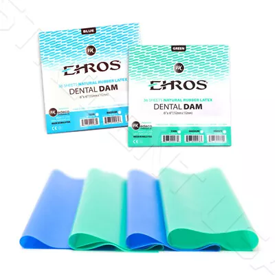 Dental Endodontic Rubber Dam Natural Latex Medium 6  X 6   Or  5  X  5  • $15.99