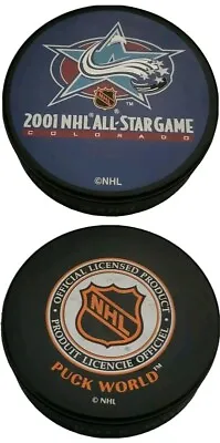 2001 Nhl All Star Game Colorado Avalanche Vintage Official Hockey Puck 🌎 🇨🇿 • $39.99