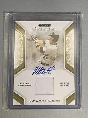 MATT WIETERS 2009 Razor Distinction #MW2 Autograph Rookie JERSEY Auto RC ORIOLES • $9.99