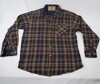 Cold Storage Button Up Shirt XL Plaid Flannel Foul Weathergear Hunting Fishing • $13.99