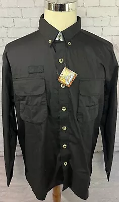 O'KEEFEs REEF Size Large Cotton Vented 2 Pocket Fishing Shirt NWT • $18.59