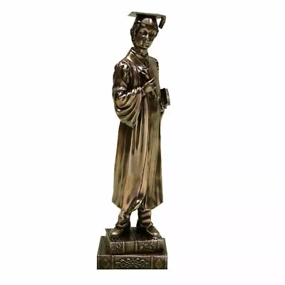 Personalised Boy Bronze Graduation Figurine - Engraved Message Plate • £49.99