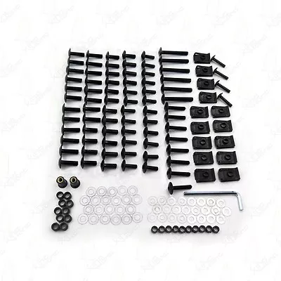 Fairing Bolt Kit Body Screws  For Kawasaki Ninja 250R 300 650 ZX10R Black • $26.29