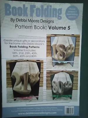£7.90 • Buy Debbi Moore Folding Pattern Book Volume 5 Special Birthday Numbers New