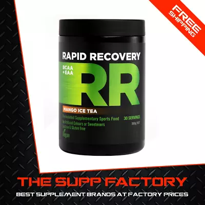 Rapid Supplements RAPID RECOVERY BCAA + EAA 30srv MANGO ICE TEA | Recover Muscle • $49