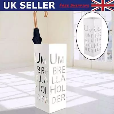 Metal Umbrella Stand Holder Storage Rack Rain Water Drip Tray Walking Stick UK • £16.49