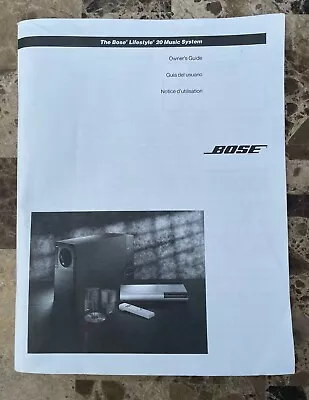 Original Bose Lifestyle 20 Music System Owner's Guide Manual • $9.99