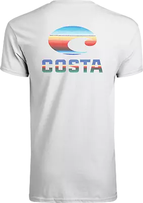 40% Off Costa Del Mar Fiesta Short Sleeve T-shirt- White - Free Ship & Returns • $14.95