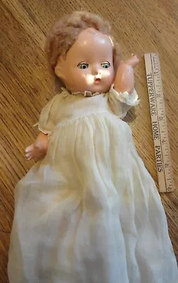 1930’s Antique 9” Effanbee Patsy Babyette Composition Doll - Eyes Work • $32.50