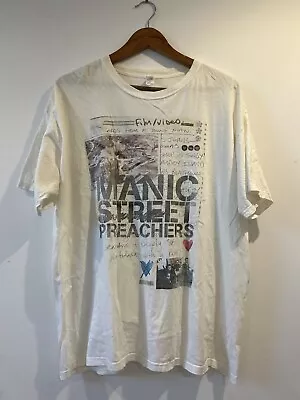 Vintage Manic Street Preachers 2010 Tour Band T-Shirt Postcards From A Young Man • £35