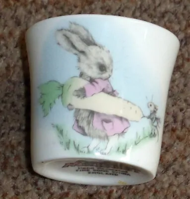 Elizabethan Hand Decorated Fine Bone China Mrs.rabbit Egg Cup - Mint Cond • £4.50