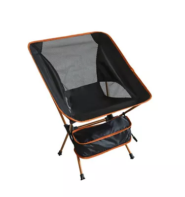 Mini Portable Folding Outdoor Camping Fishing Picnic Bbq Beach Chair Seat Gold • $26.95