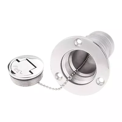 Mtsooning 1.5inch Boat Deck Fuel Filler Steel Marine Gas Caps With Keyless Ca... • $41.96