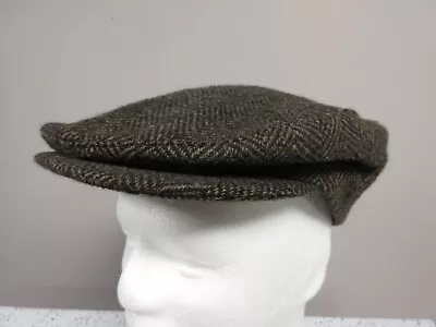 Vintage Mens Wool Newsboy Cap Hat Cabbie SZ M 7 71/8 Finest Headwear USA • $17.79