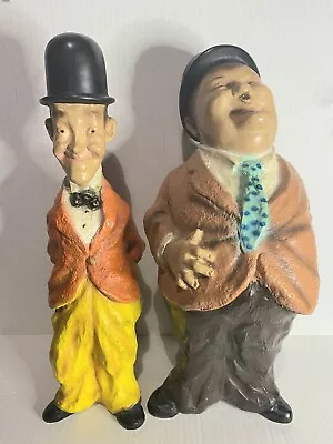 Vintage Laurel And Hardy Statues Universal Statuary Rare 1971 1969s Large Figure • £173.56