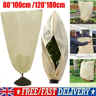 60gsm Heavy Duty Frost Protection Bag Plants Fleece Winter Garden Plant Cover UK • £4.99