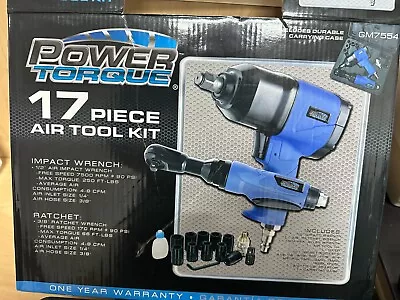 Power Torque GM7554   -1/2  Air Impact & 3/8  Air Ratchet Wrench Set • $59.99