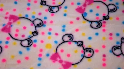 Minkee Plush Double-sided Printed Soft Fabric  50 X 180 Cm • £3.77