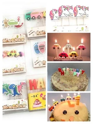 £2.49 • Buy Happy Birthday Candle Set Party Cake Topper Decoration Pick Candles Kids Baby