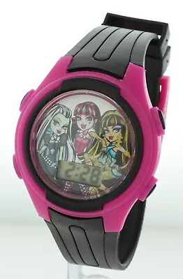 Monster High Digital Watch Buckle Band Pink & Black In Original Tin Box New • $14.99