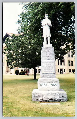 Vintage Postcard IA Rockwell City Civil War Memorial Calhoun County Court ~8827 • $1.65