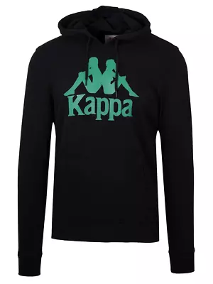 Mens Kappa Black Authentic Zimim Hooded Sweatshirt • £24.99