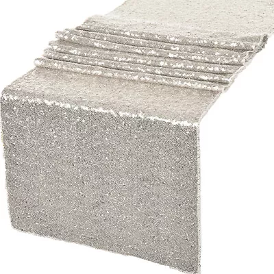 12 X72  / 12 X108  Glitz Sequin Table Runners Wedding Party Banquet Decorations • $5.99