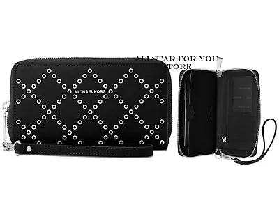 Michael Kors Wristlet Phone Case Large Flat Multifunction Leather Wallets  • $79.99