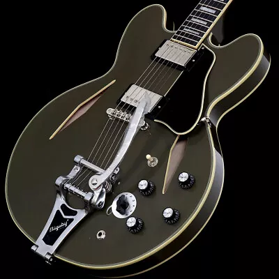 Epiphone Shinichi Ubukata ES-355 Custom Bigsby Ver.02 Olive Drab With Hard Case • $1051.07