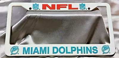 Miami Dolphins- Single Plastic License Plate Frame NEW! • $24.99