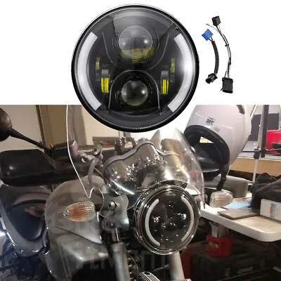 7'' Motorcycle LED Headlight DRL With Turn Signal Light For R1150 R1200 R Nine T • $69.33