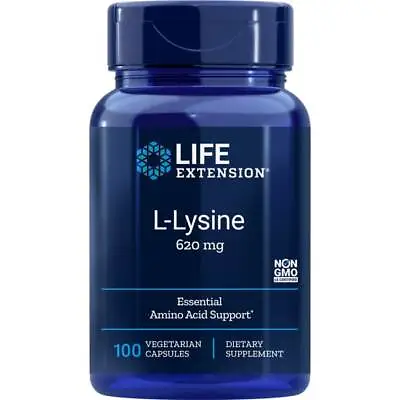 Life Extension L-Lysine 620 Mg 100 Veg Caps • $9