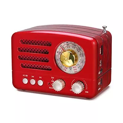 PRUNUS J-160 Portable Transistor Radio AM FM Small Retro Vintage Radio With Blue • $34.80